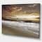 Designart - Meet the Sunrise at Hollant beach - Sea & Shore Photography on wrapped Canvas